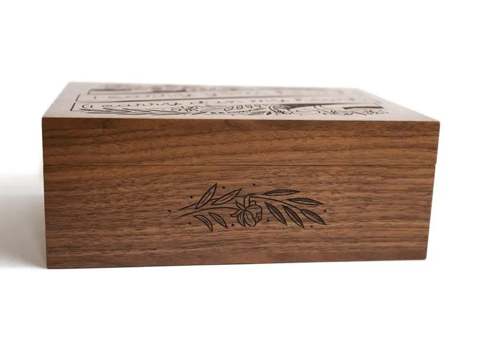 Hot Sale Decorative Custom Wooden Keepsake Box Wooden Gift Box