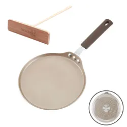 carbon steel bakeware 6 inch non-stick champagne gold crepe pan
