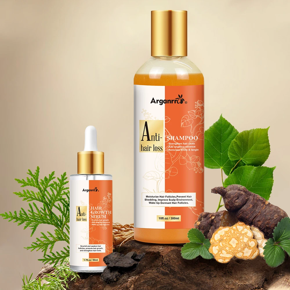 Welcome Test Independent Development USE Both Together Regrowth Anti LOSS Shampoo And Hair Growth Serum Oil Angelica Sinensis