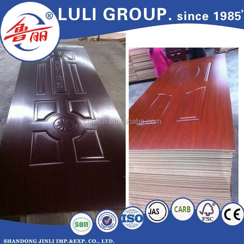 3mm /4mm sell well white primer / melamine/ veneer mould door skin