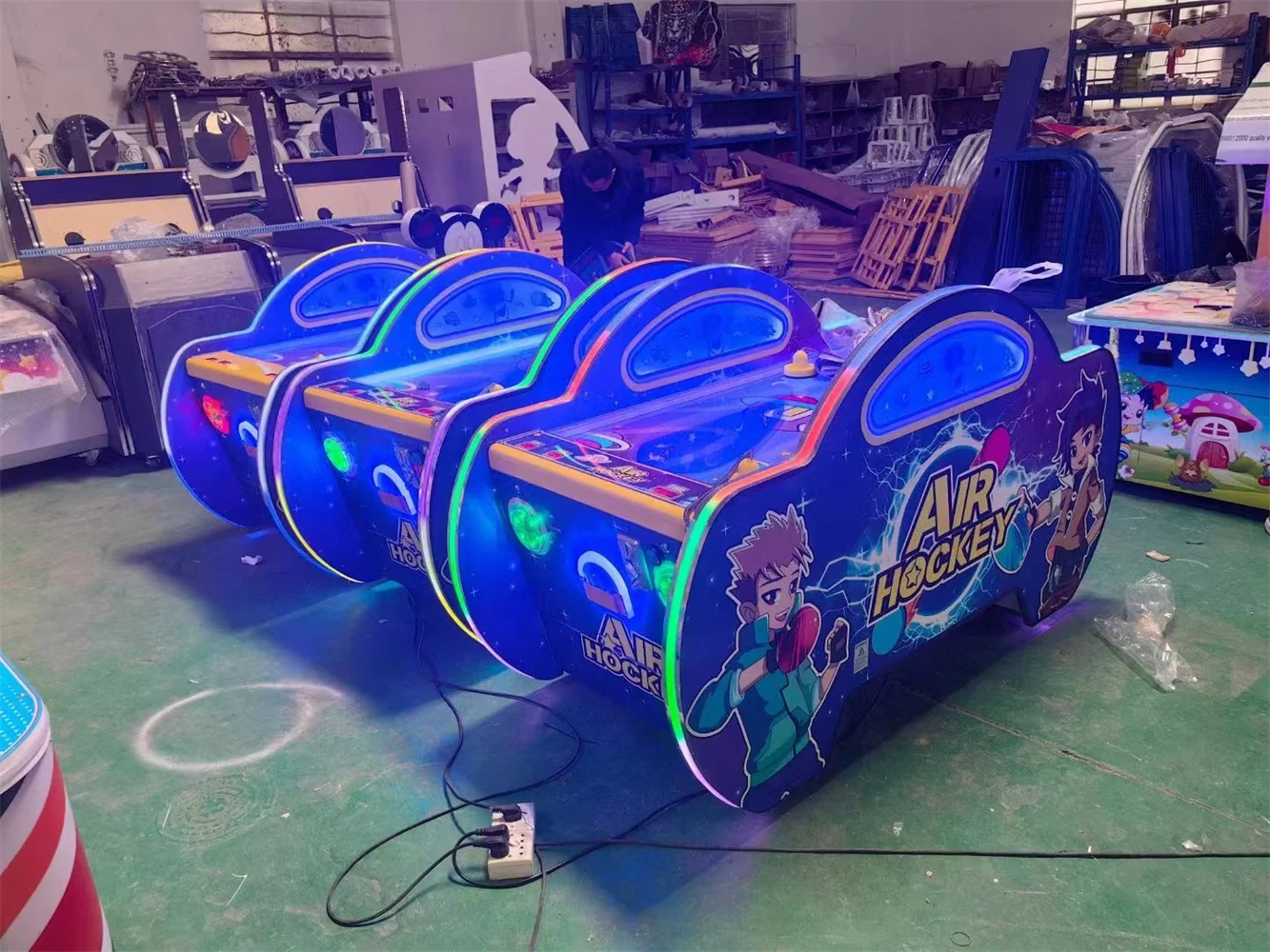 Shopping Malls Hockey Electronic Air Hockey Table Game Coin Operated Machine Air Hockey Game Machine