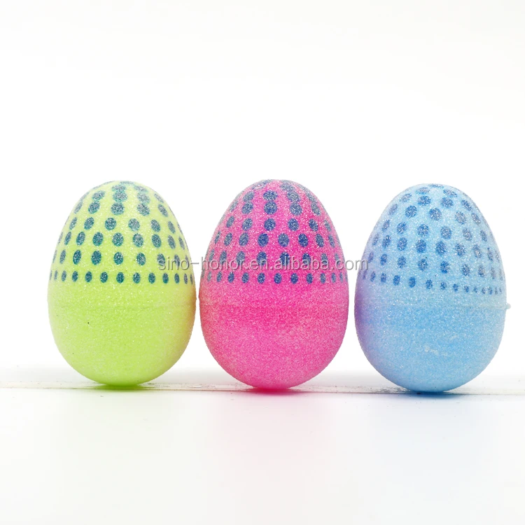 6.2*4.2cm plastic easter eggs for sale small egg cute glitter egg