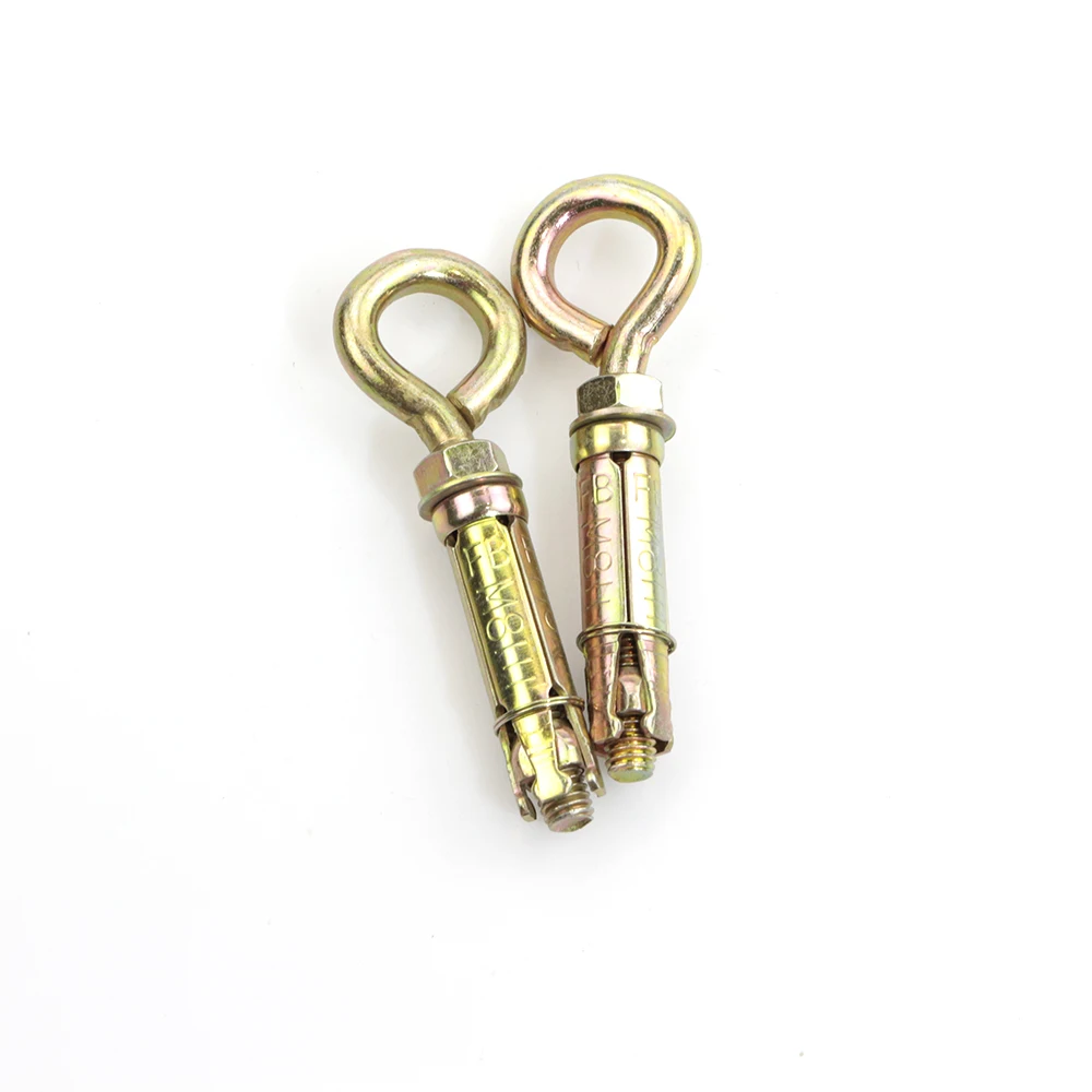 Yellow Zinc Plated M6-m16 Zinc Plated 3pcs Fix Bolt With Hook