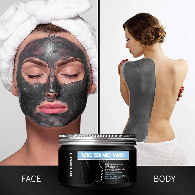 Wholesale 100mSpa Quality Dead Sea Mud Remove Deep Cleansing Mask For Women Men Tightens Skin