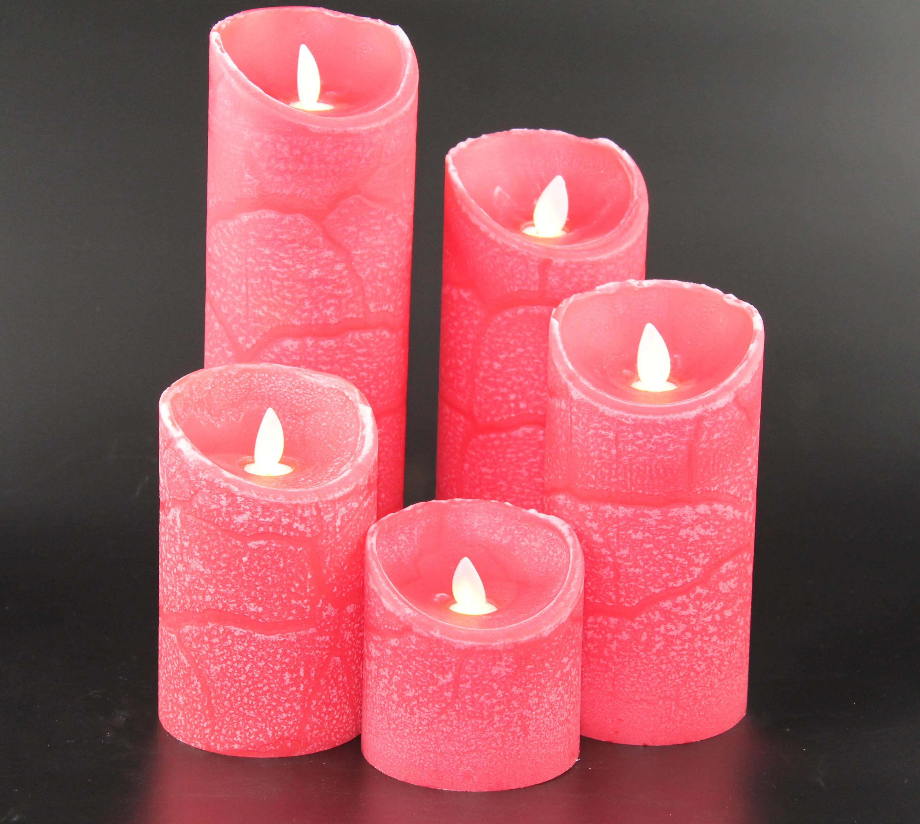 led  dancing cylindrical  flameless  candle For home decorations, birthday parties