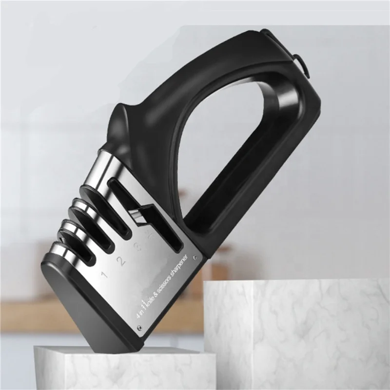 Multi-purpose high quality 4-stages knife sharpener