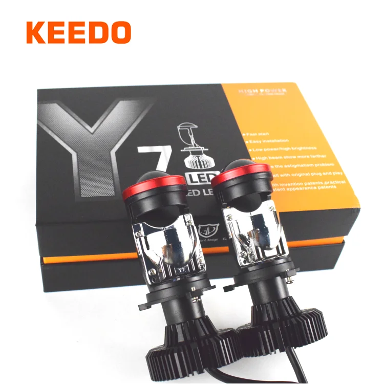 3000K 4300K Keedo OEM ODM Y6 Y6D Y6S Y7 Y8 H4 Проектор Bi светодиодный головной свет 6000K Мини объектив автомобильная светодиодная лампа для фар