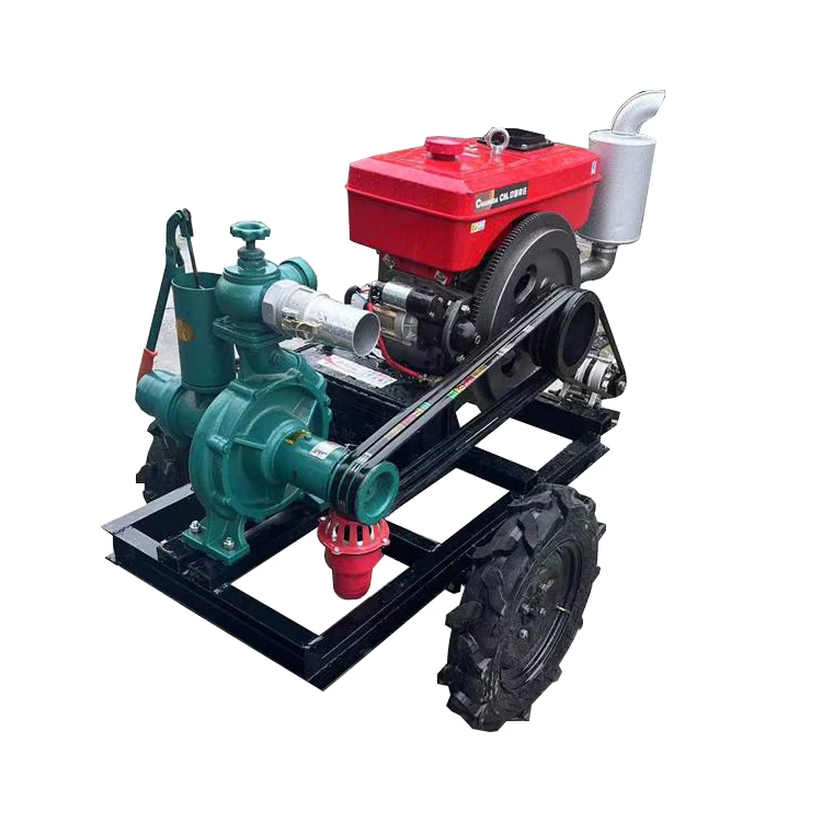 farm irrigation diesel water pump 6 8 inch industrial irrigation diesel pump tractor diesel water pump with trailer