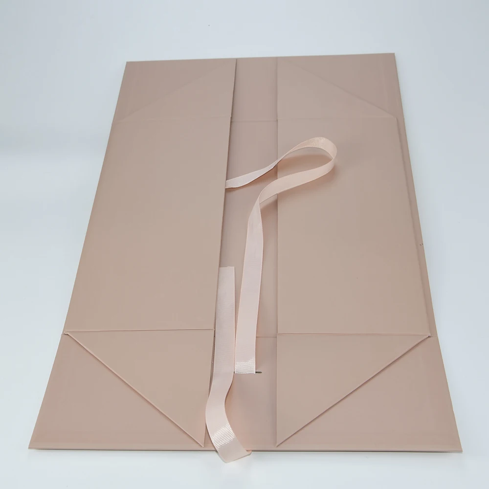 Personalized Geschenkverpakking Virgin Hair Bundles Wig Packaging Box Human Weave Extensions Hair Gift Box with Ribbon Closure