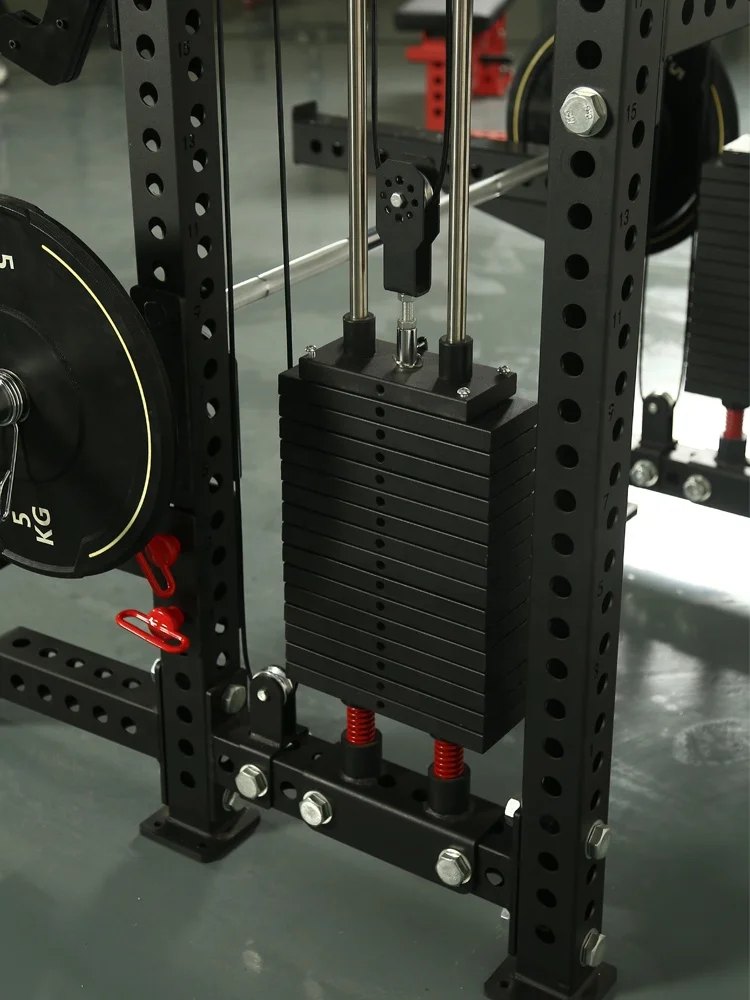 Luxury Customizable Home Workout fitness gym equipment cable crossover power squat rack machine with weight stack