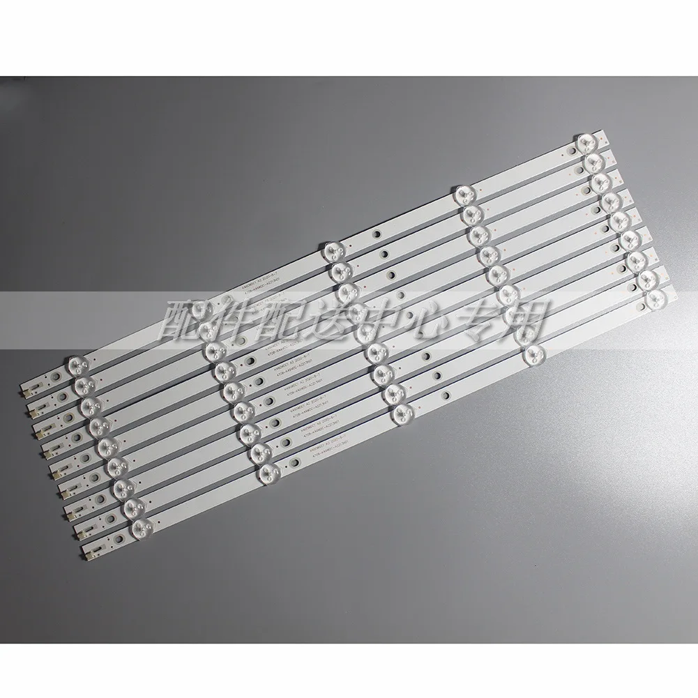 9Pcs x LED Backlight Strip for Philips 49' TV 4708-K49WDC-A2213N01 49BDL3056Q 49U5070 475mm 5-LEDs