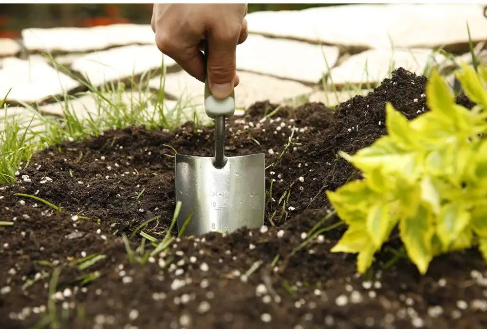 Ergonomic Handle Stainless Steel Hand Trowel Cultivator Garden Tools