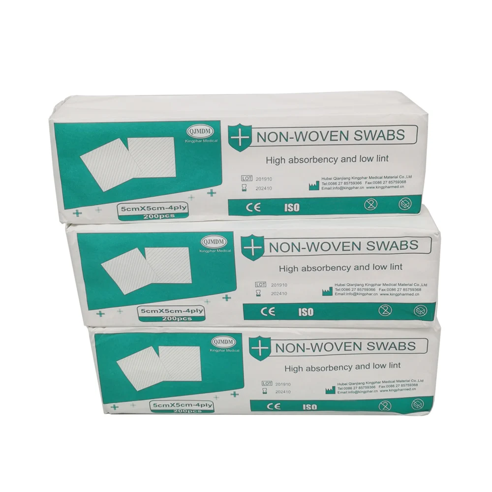 North American Device supplier SOFT  NON-WOVEN FOR OUCHLESS REMOVAL non-woven pads 4*4 sterile dental 2*2 Non-Woven sponges