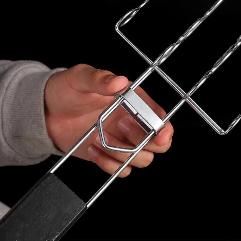 BQT006 High Quality Stainless Steel Grill Basket Sausage Grilling Rack for BBQ