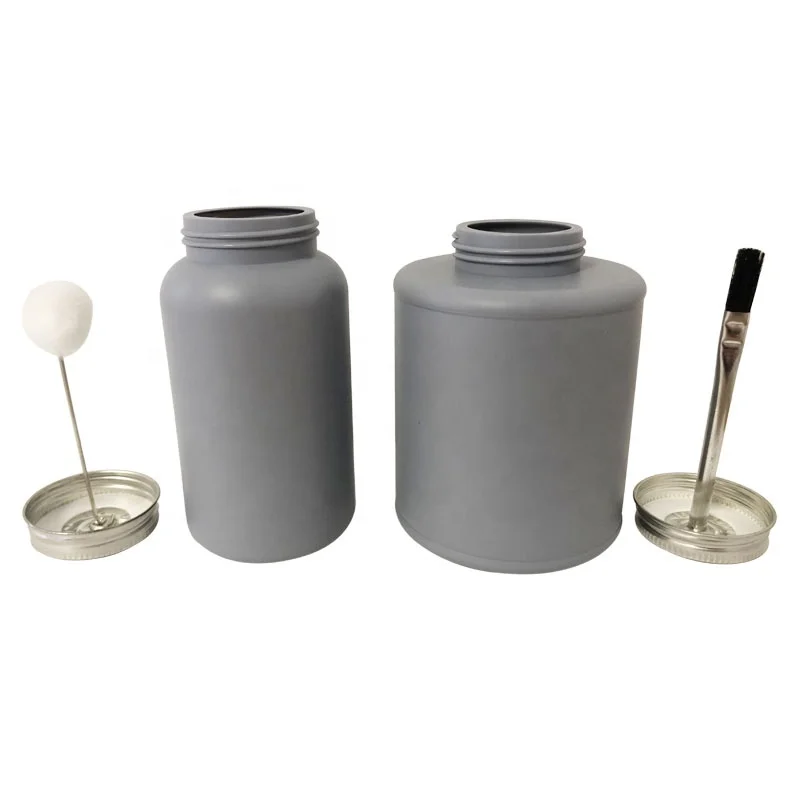 250 мл 500 пустая пластиковая бутылочка для клея из полиэтилена высокой плотности с закручивающейся металлической крышкой