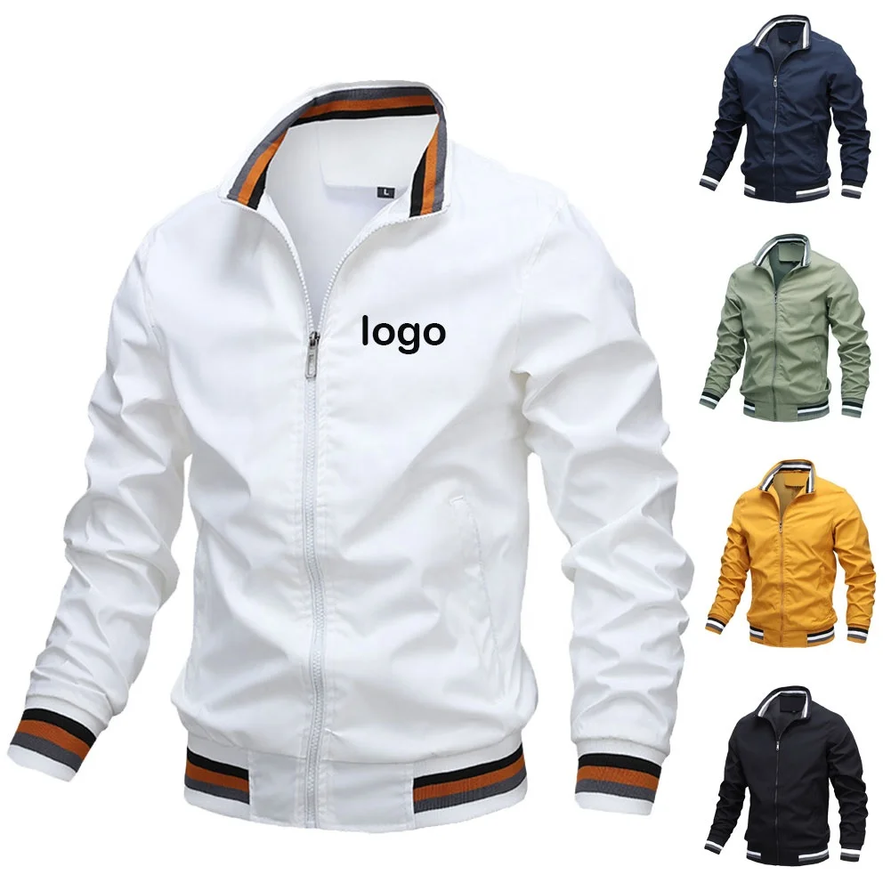 Wholesale Spring&Autumn Stand Collar, Jogging Tennis Golf Men Outdoor Casual Sports Jacket/