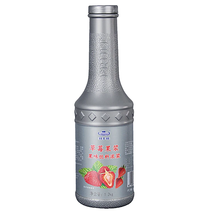 Strawberry jam, fruit meat pellet, fruit puree, baked milk tea beverage store special raw materials 1.2kg