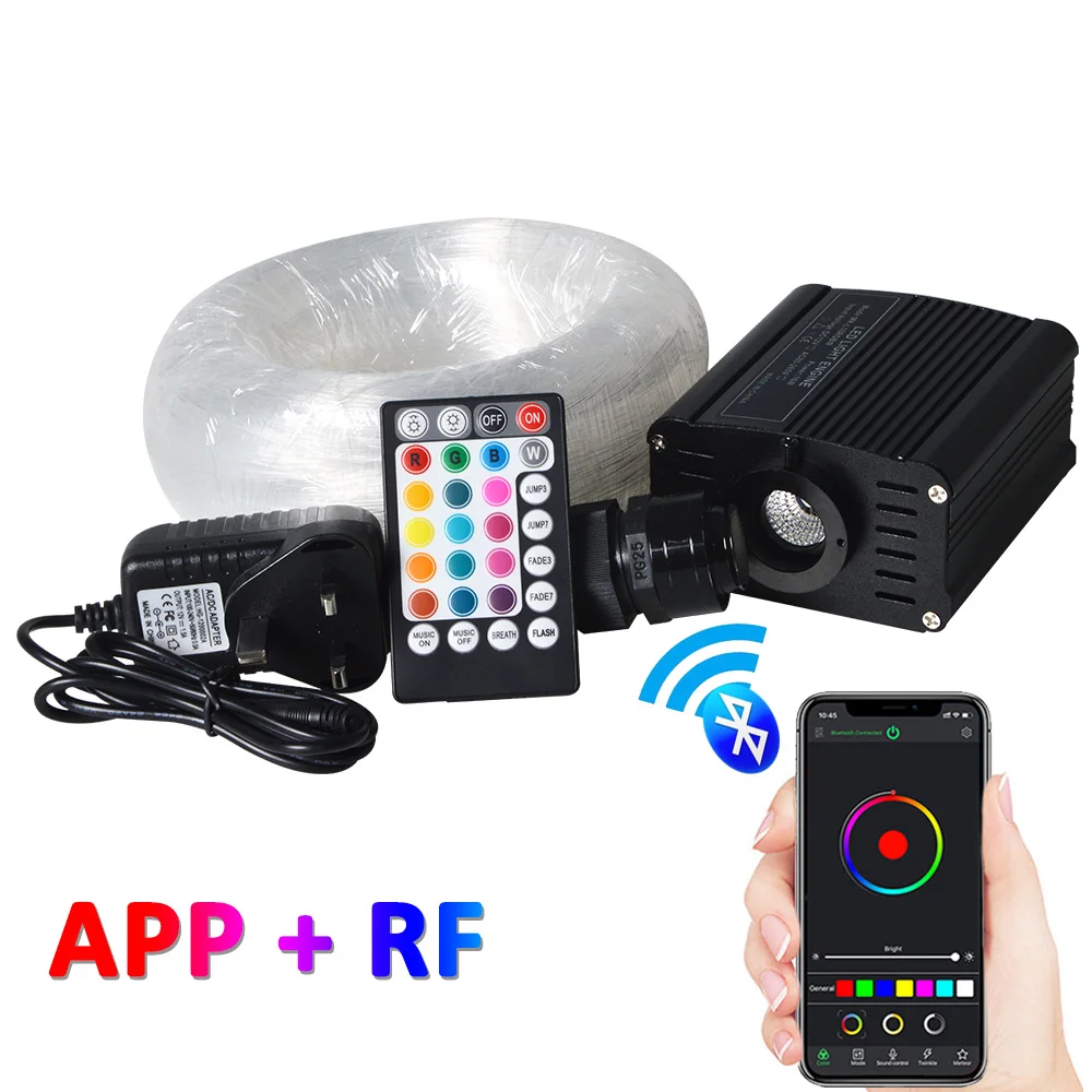 16W RGBW Bluetooth App fiber optic kit for star theatre lighting