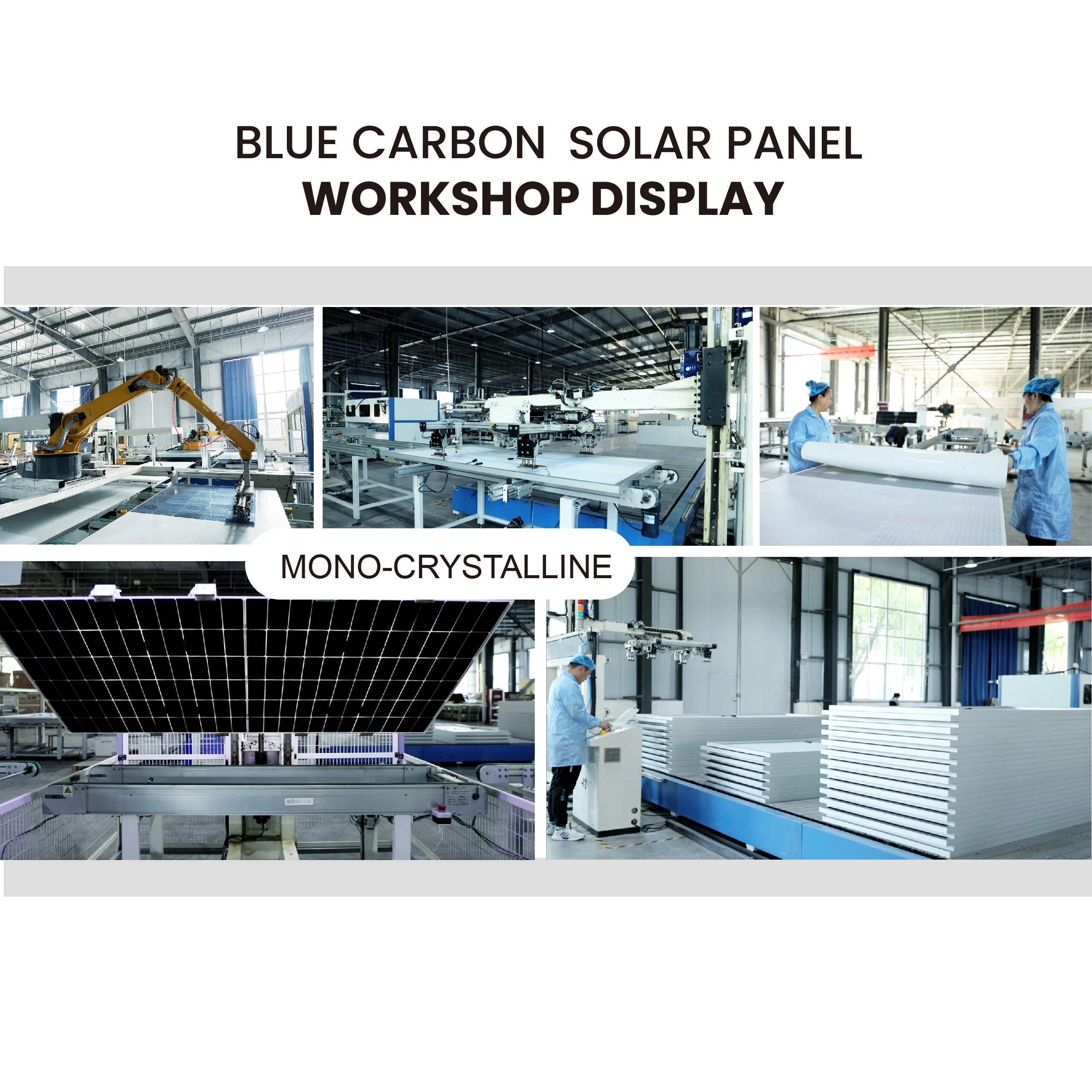 BLUE CARBON 25 Years Warranty Solar Cells Solar Panels 550 Watt Monocrystalline Solar Energy Panel