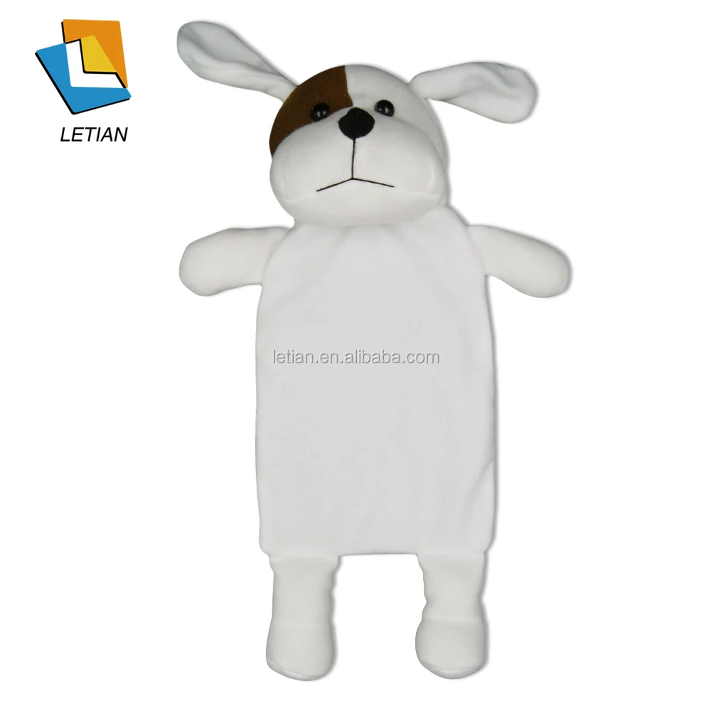 
rubber high quality hot water bottle with soft animal cover from yangzhou jiangsu 