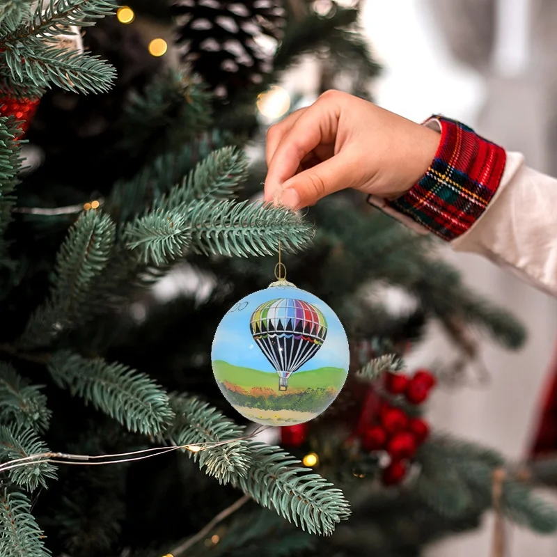 Christmas decorations 2024 festive & party supplies Internal painted glass ball Christmas balls for xmas tree decoration