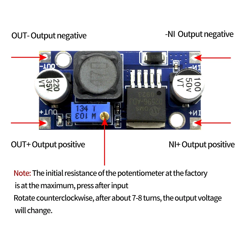 LM2596 Universal  LED LCD TV power supply module DC/DC adjustable step down LM2596S power supply module
