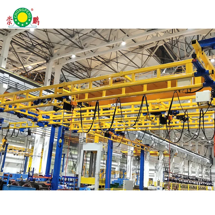 Supply Workstation Rigid Light Freestanding Bridge Crane Monorail Workshop Crane