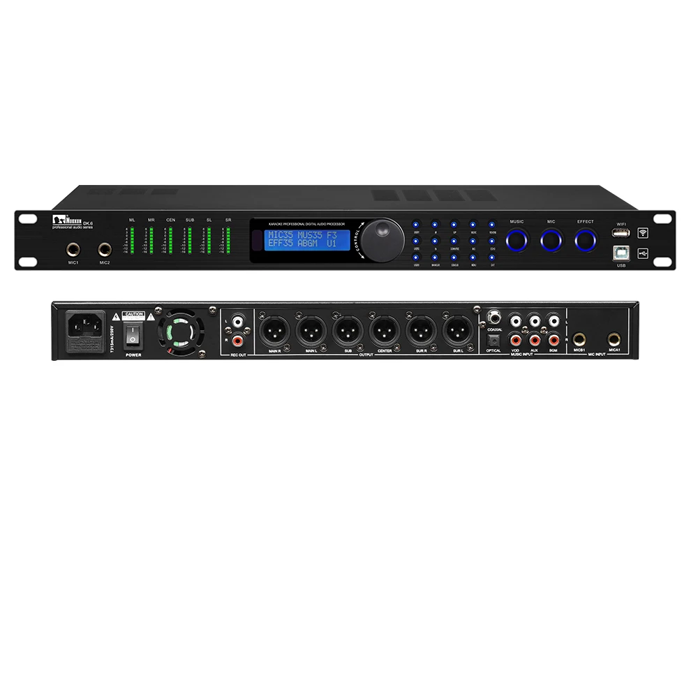 digital karaoke processor hot sale front effector audio processor