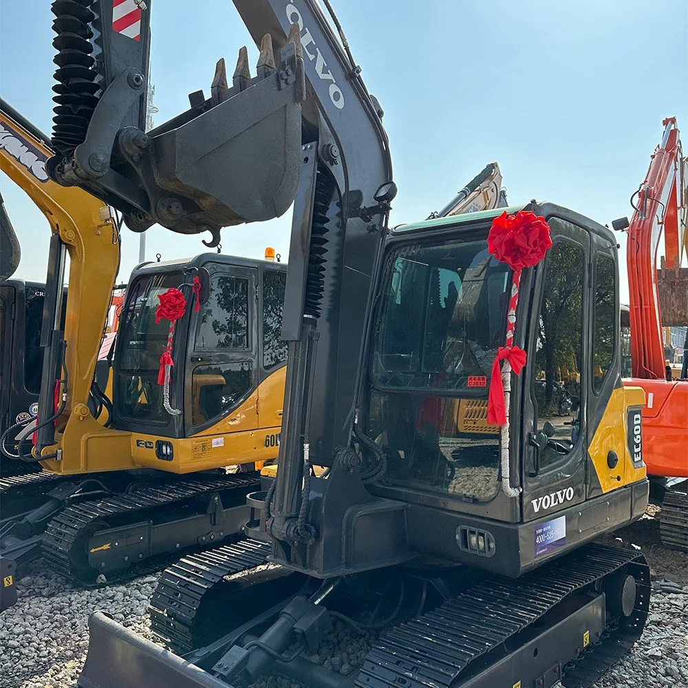 Sweden Original 6T Volvo EC60 Used Excavator Hydraulic Backhoe Crawler EC60D EC55B 6T 5.5T Used Excavators EC60B Hot Sale