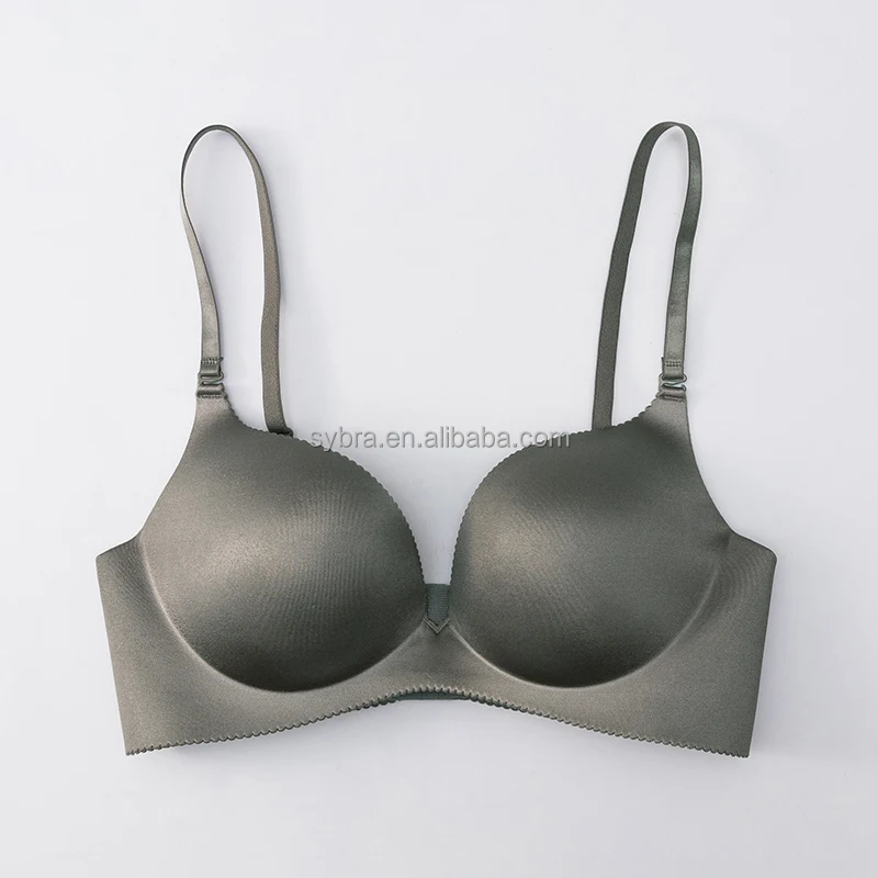Women fashion custom 32b 34b 36b 38b  size underwear thick cup bra gathered adjustment simple comfy wireless bra