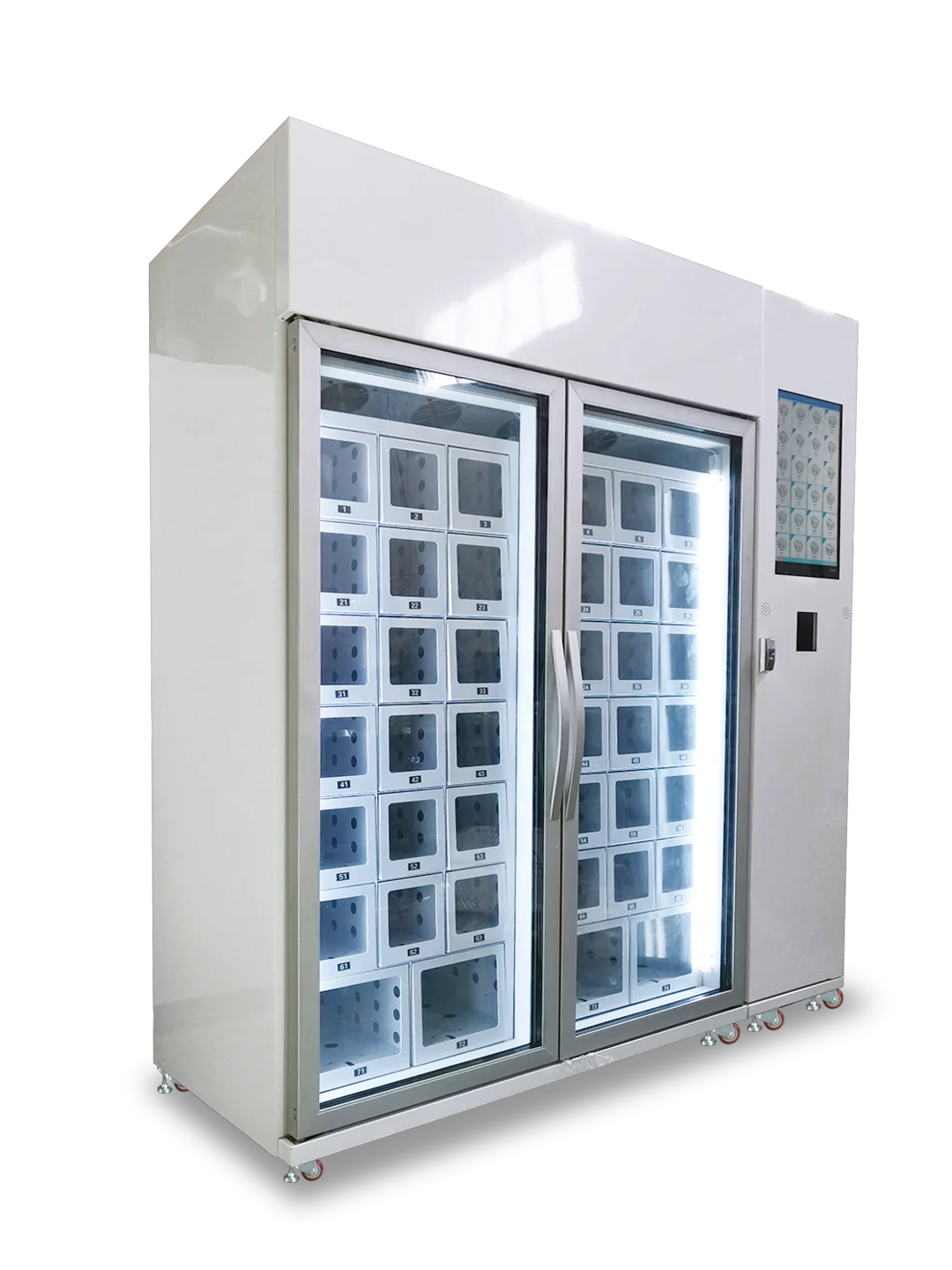 Охлаждающий торговый автомат для продажи умный с регулируемой температурой и сенсорным экраном