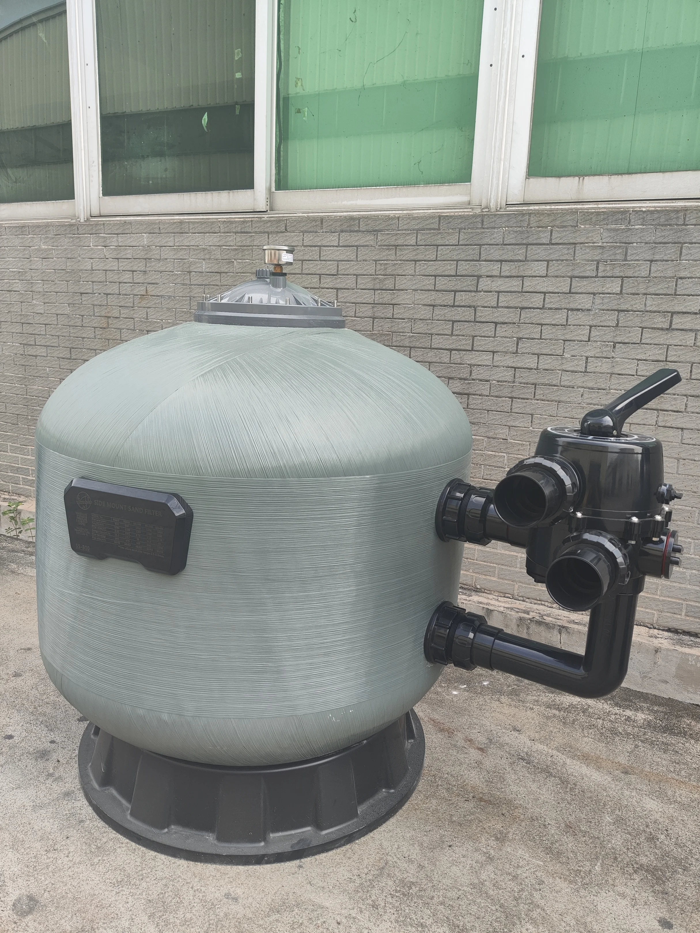 Fiberglass Sand Filter for Water Treatment Plant and Swimming Pool Side Mount Fiber Glass Filter Tool & Accessory