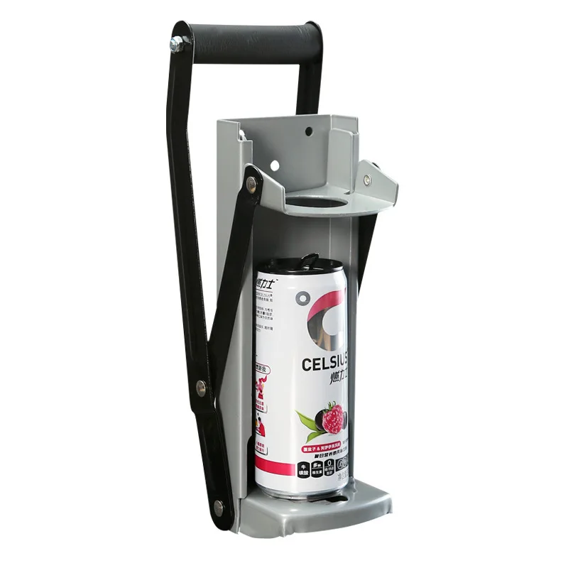 Household Recycling Tools Metal Soda Beer Smasher Heavy Duty Hand Push 16oz Wall Mounted Can Crusher for Recycling