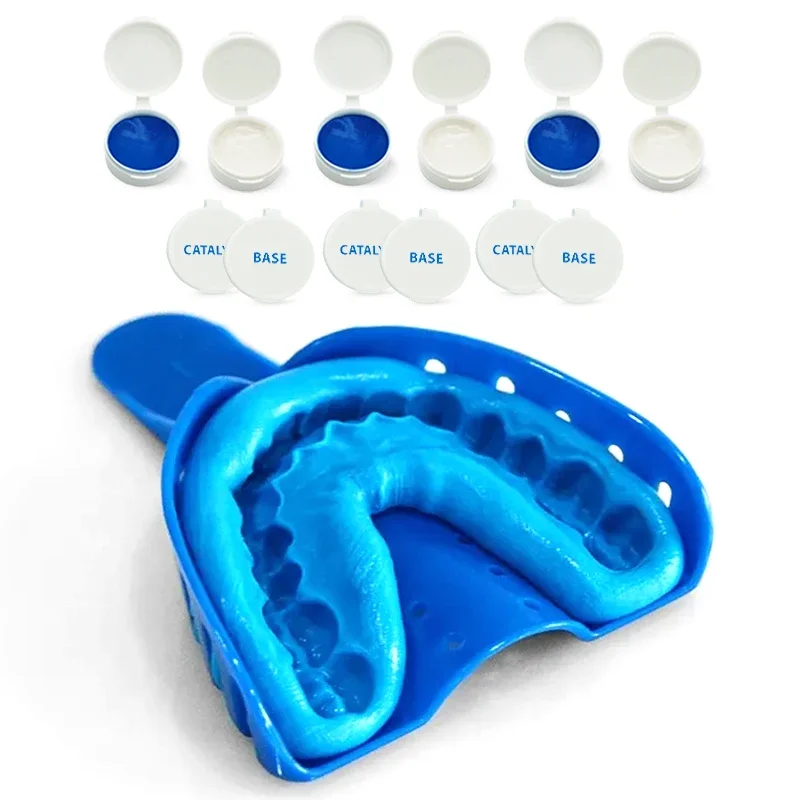 Lab Clinic Material Grills Teeth Molds Trays Putty Silicone Impression Material Dental Impression Kit Custom