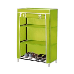 3 tier colourful chrome wire shoe coat rack organizer space saver