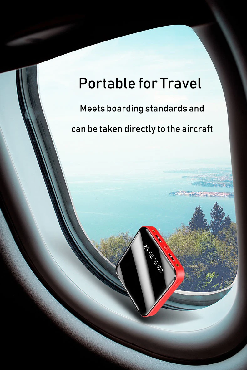 Ultra thin + flashlight + digital  indicator power bank 10000mah powerbank power bank mobile phone ultra slim power bank 10000ma