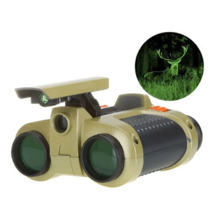 Promotional best gifts for kids plastic toy binoculars night version  telescope