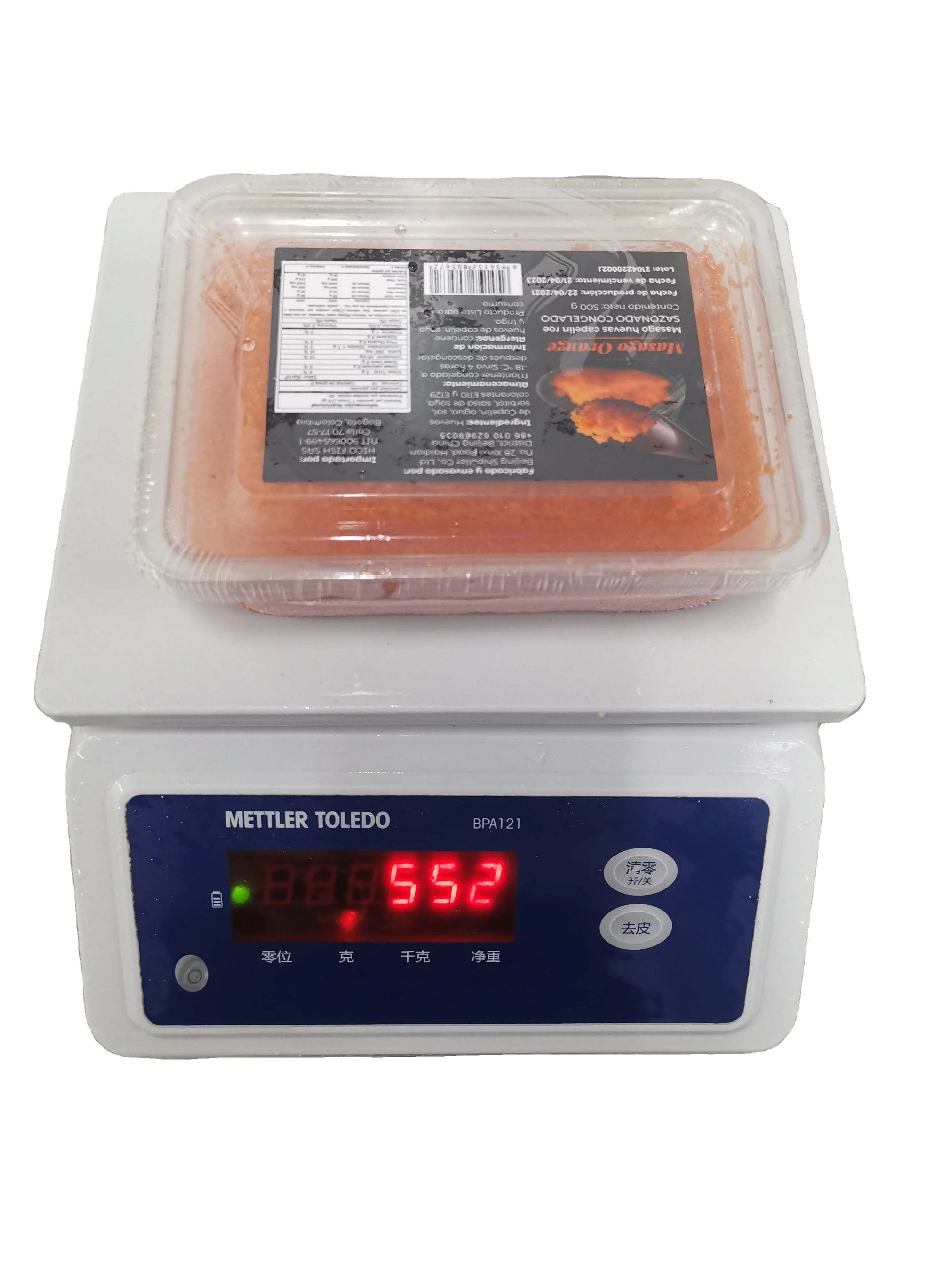 OEM Japanese style sushi food quick-delivery orange green black yellow red Frozen Masago for sushi restaurant