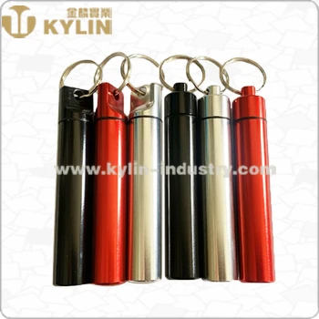portable mini metal bin for holding toothpick with keyring metal mini toothpick dispenser