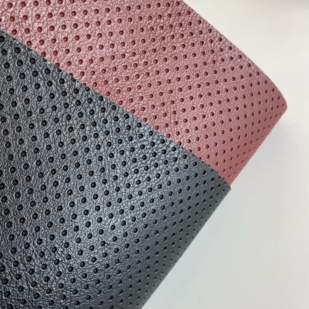 New Product perforated pvc leather car dashboard pvc leather hole pvc leather for car interior for sofa for bags