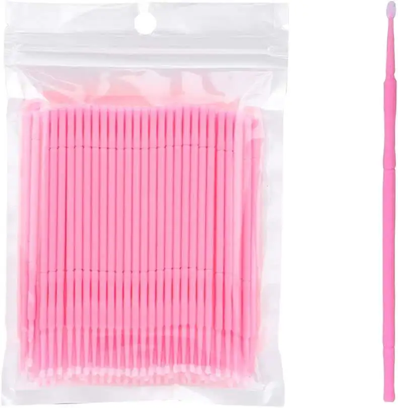 Одноразовая микрощетка для наращивания ресниц, 100 шт., щетка для снятия клея, микрощетка