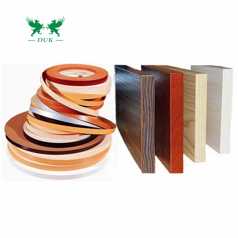Decorative Edge Banding Tape Flexible Wood Grain/Solid Color PVC/ABS Door Edge Band