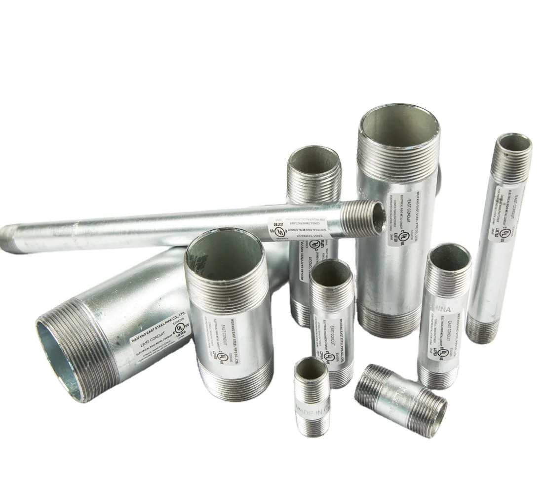 High quality Wholesale galvanized electrical conduit pipe rigid conduit tubo nipples