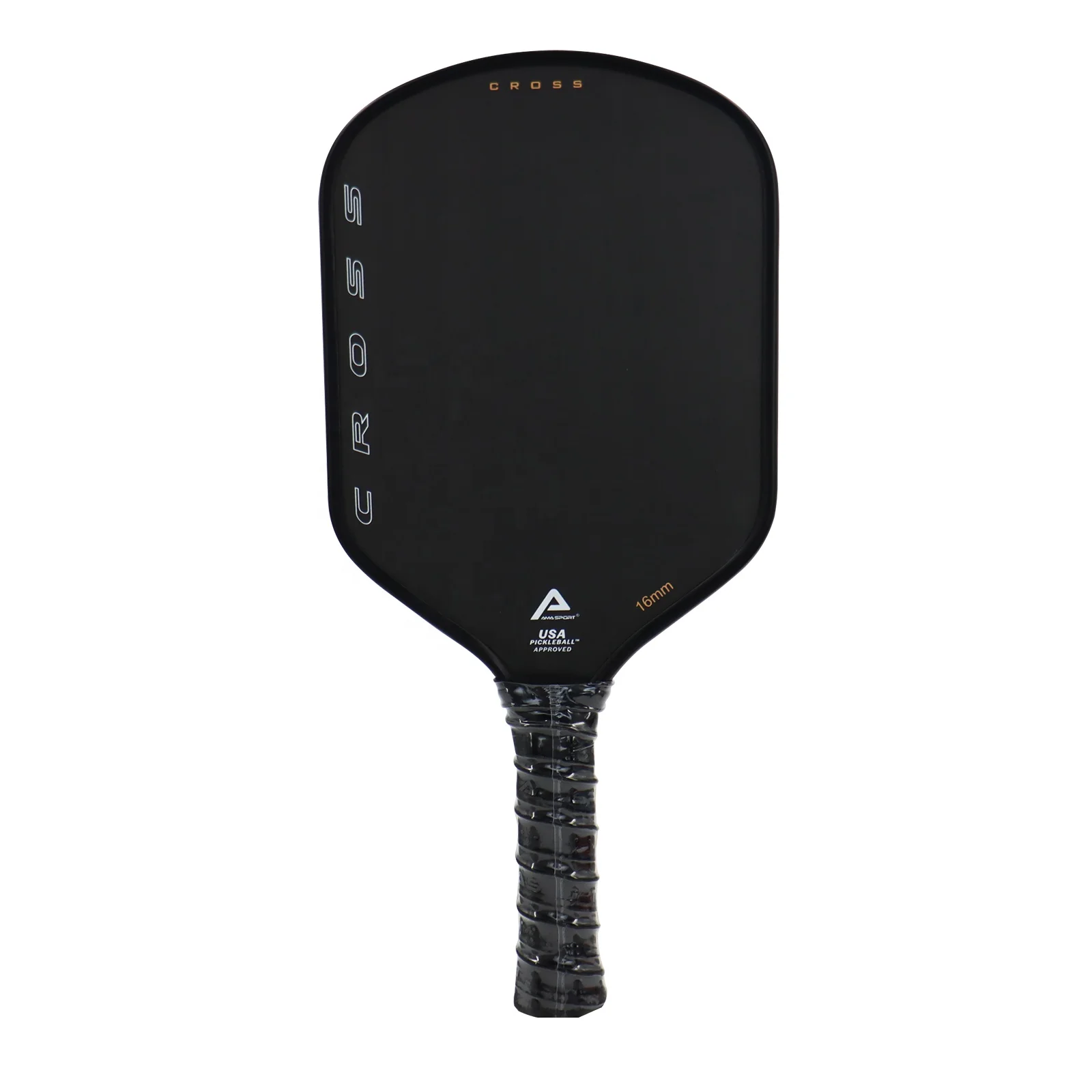 2024 AMA SPORT Black Diamond Model USAPA Approved Texture Friction Skin Carbon Pickleball Paddle Thermoformed T700