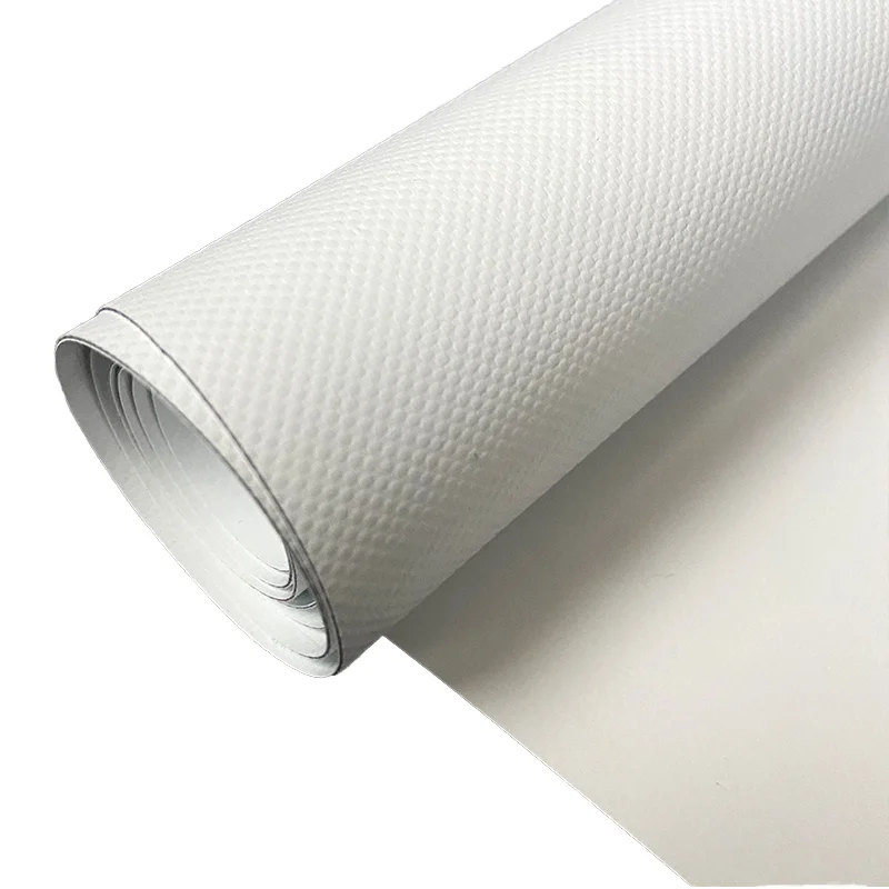 Waterproof Stretch Tent Tarpaulin Fabric Wholesale PVC Coated Acrylic Lacquering Tensile Membrane Cover Cars Outdoor Use Plain