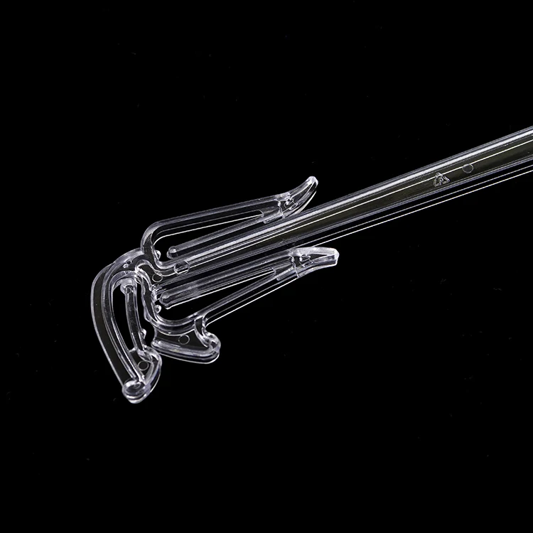 
Custom Logo Plastic Underwear Hanger Bra And Panties Set Plastic Clear Hangers Disposable Acrilyc Crystal Hanger For Retail Use 