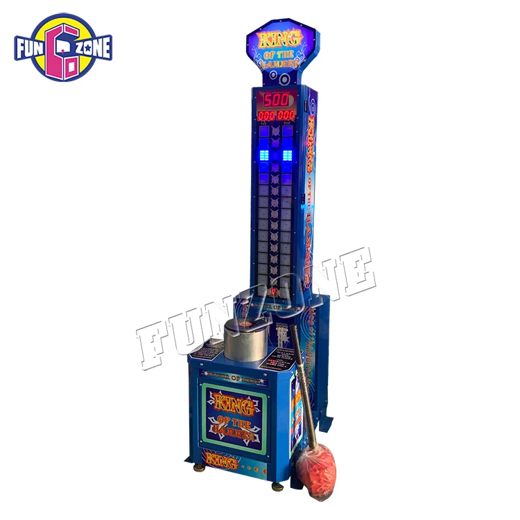 Coin Operated The King Of Hammer Power Arcade Punch Game Big Hammer Punching Hammer Strength Machine