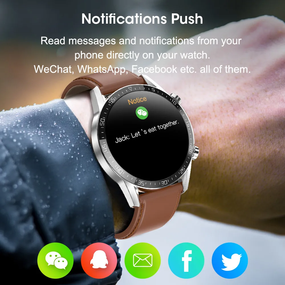 L13 metal round Smart Watch Bluetooth Call ECG PPG Heart Rate Blood Pressure IP68 Waterproof Smartwatch stainless band VS L11 L8