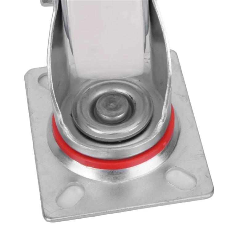 5 дюймов резьба штока шарнирного соединения резиновые Кастер с тормозом