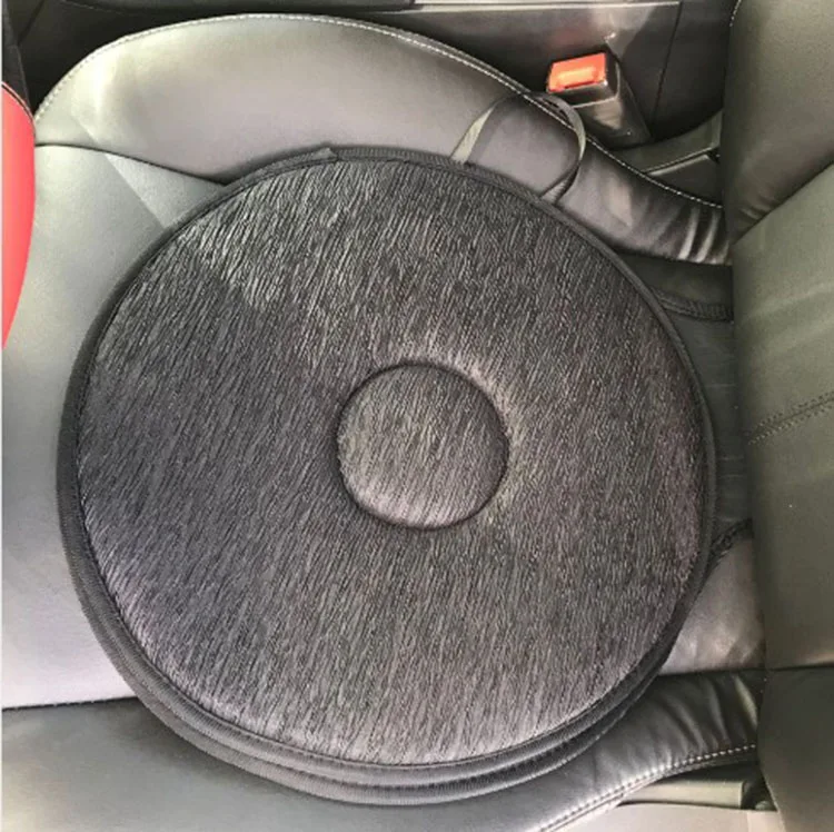 Black Color Car Swivel Seat Cushion 360 Degree Rotating Car Chair Seat